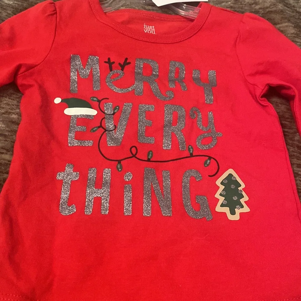 Christmas Merry Everything Holiday Children’s Top‎